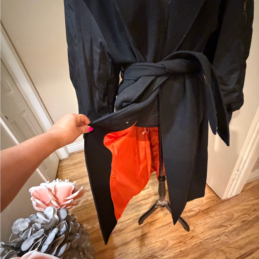 Zara Black Trench Coat for Women - Picture 6 of 9